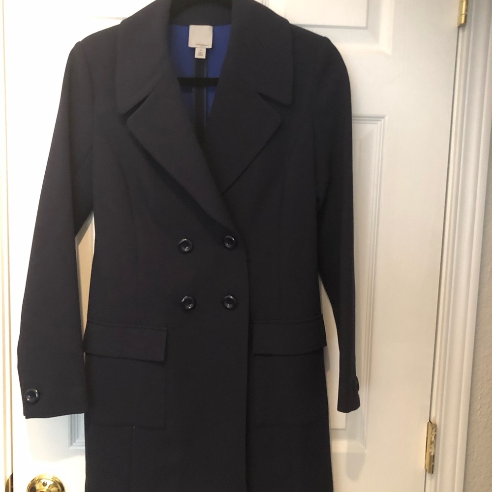 Halogen Womens XS Navy Coat